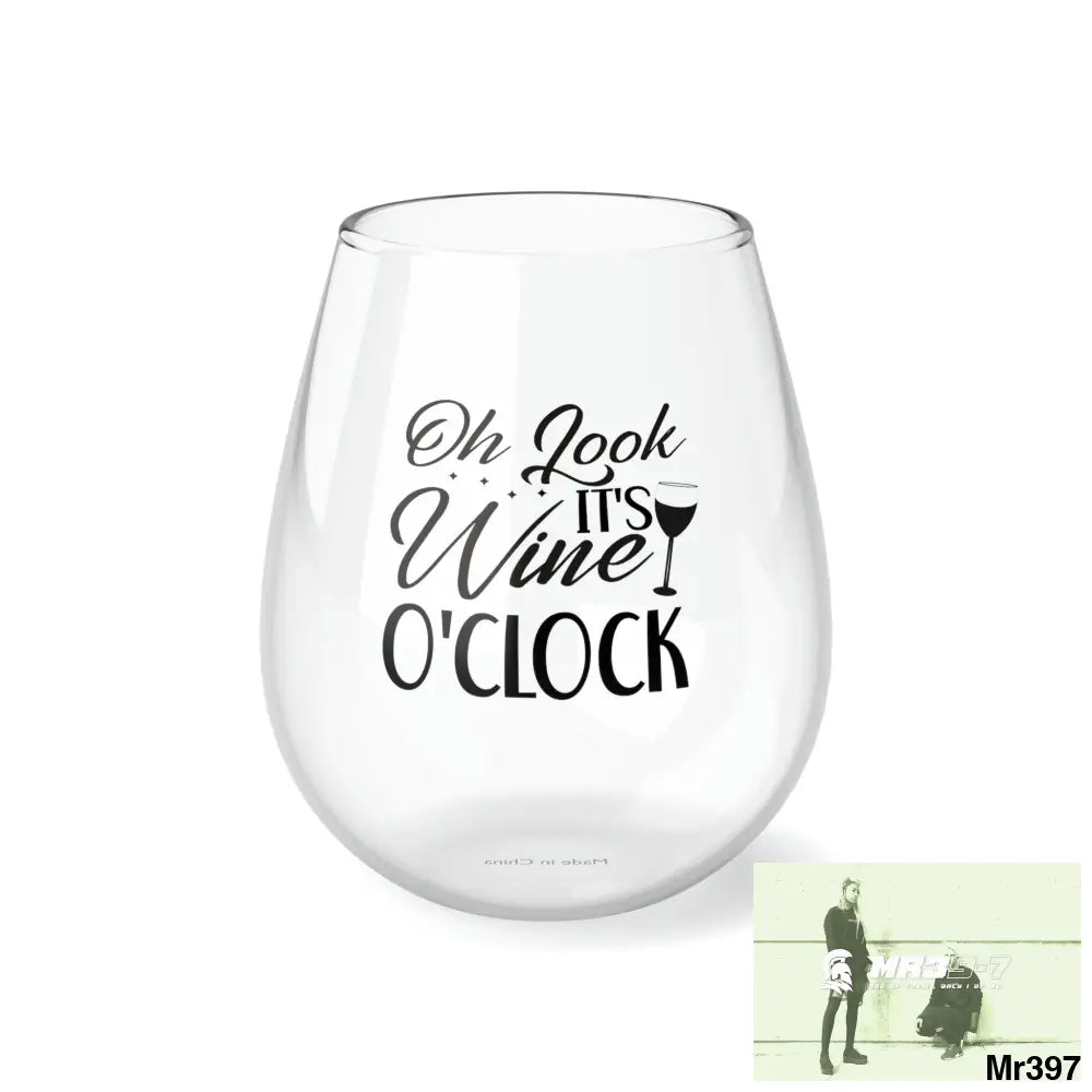 Oh look its wine o clock Stemless Wine Glass 11.75oz 11.75oz Mug