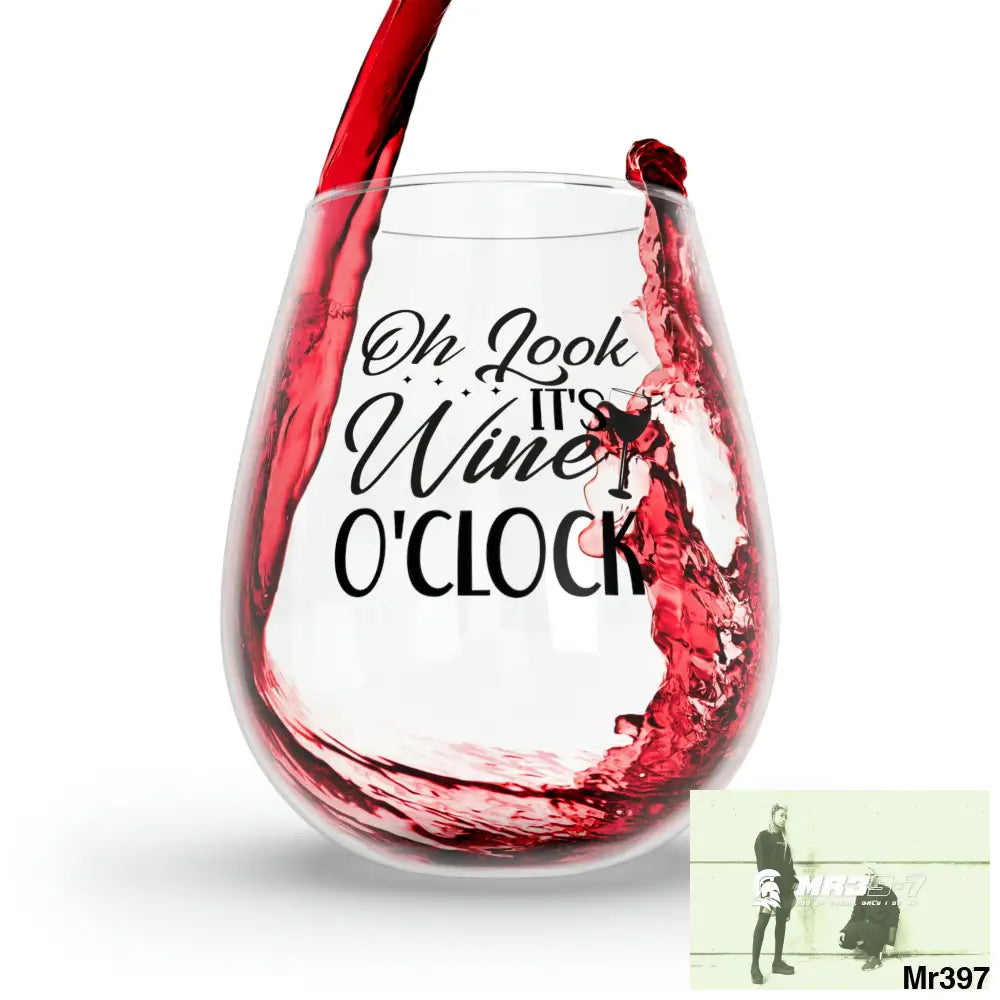 Oh look its wine o clock Stemless Wine Glass 11.75oz 11.75oz Mug