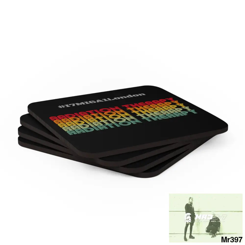 Radiation Therapy A blast from the Past I7MI6A1London Corkwood Coaster Set Cork / 3.75’’ × 3.75’’ / Square Home Decor