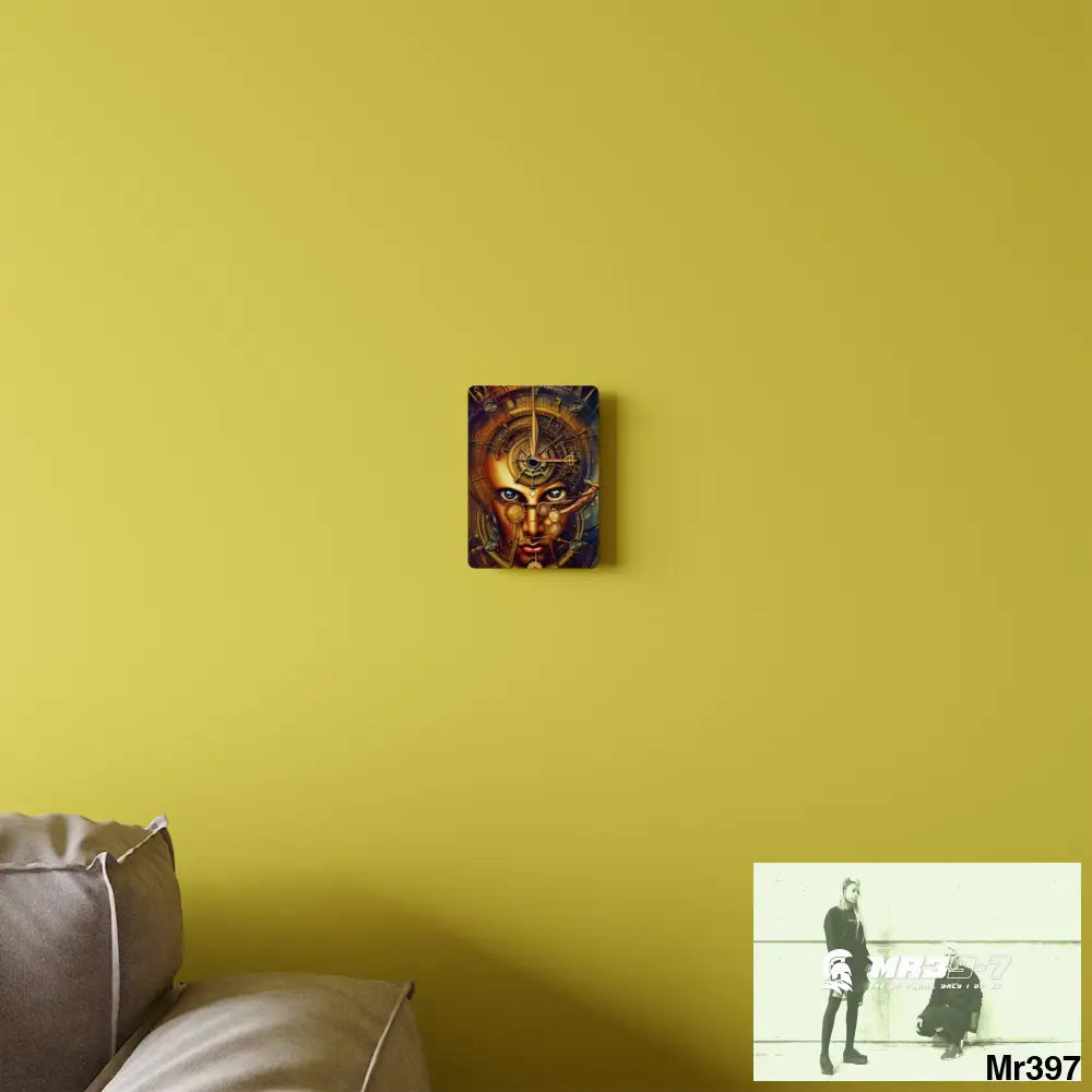 Realistic Male Samurai Vishnu Shiva Clockwork Abstract Acrylic Wall Art Panels 5’’ x 7’’ (Vertical) / 0.25’’ Home Decor