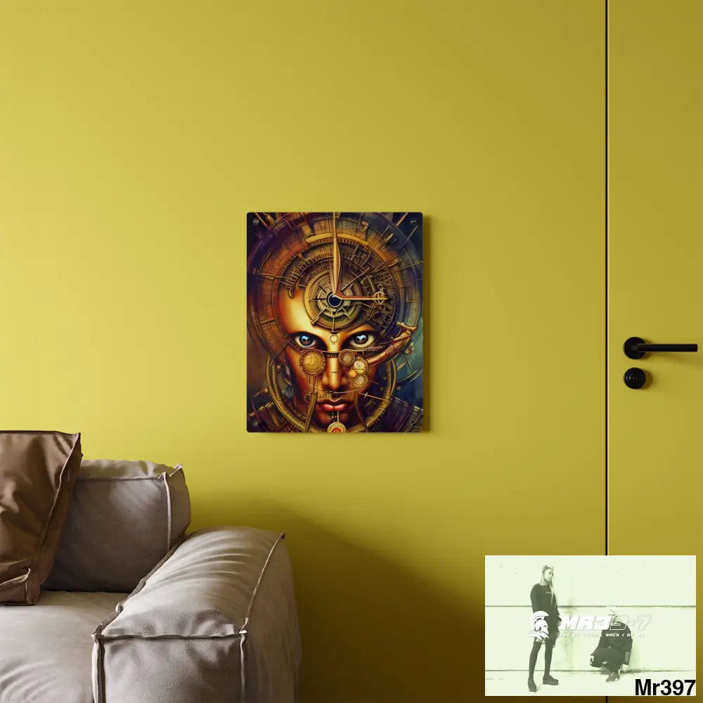 Realistic Male Samurai Vishnu Shiva Clockwork Abstract Acrylic Wall Art Panels Home Decor