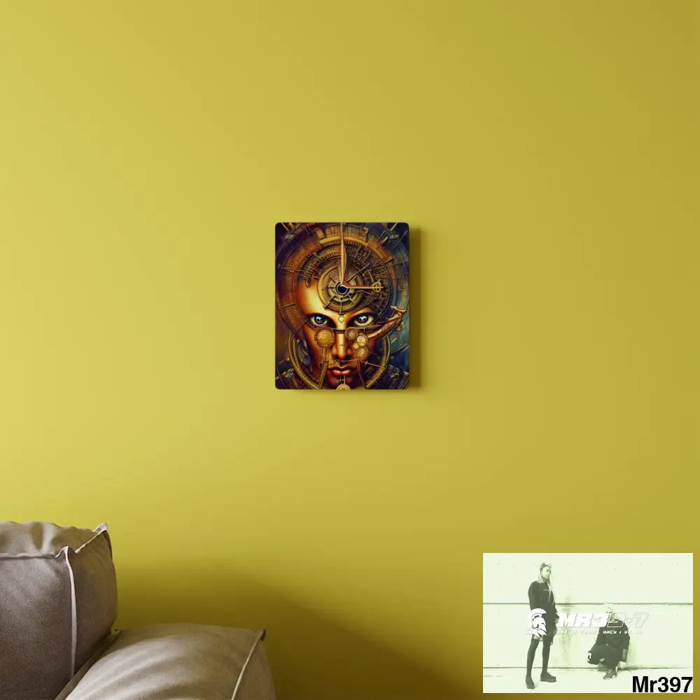 Realistic Male Samurai Vishnu Shiva Clockwork Abstract Acrylic Wall Art Panels Home Decor