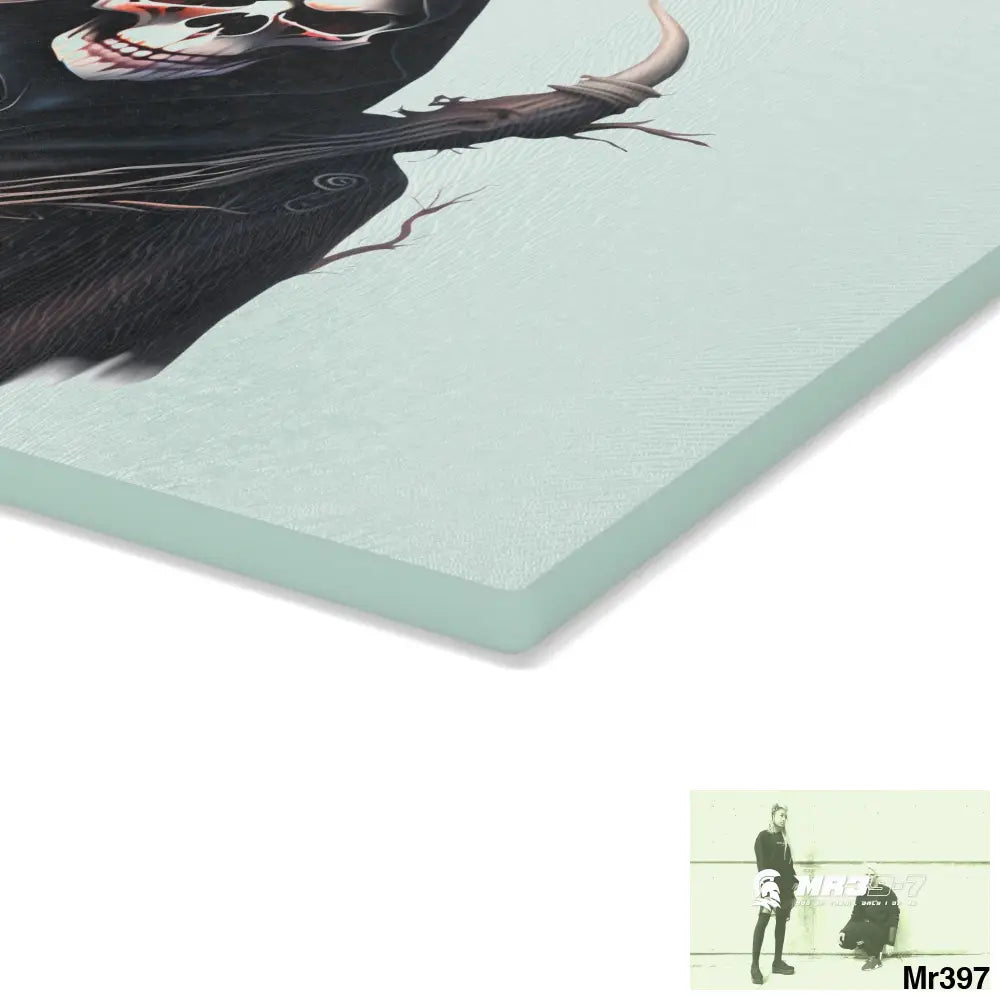 Reaper Glass Cutting Board Home Decor