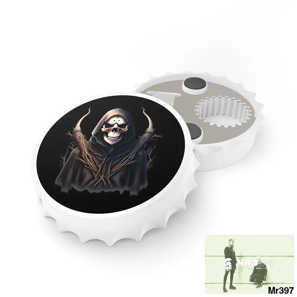 Reaper Magnetic Bottle Opener One size / White Accessories