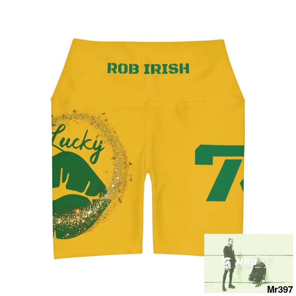 Rob Irish 2015 Kenya High Waisted Yoga Shorts (AOP) All Over Prints