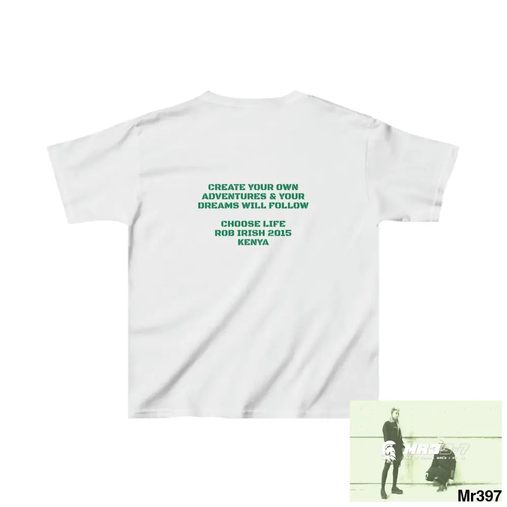 Rob Irish 2015 Kenya Luck of the Irish Choose Life - Kids Heavy Cotton™ Tee XS / Ash Kids clothes