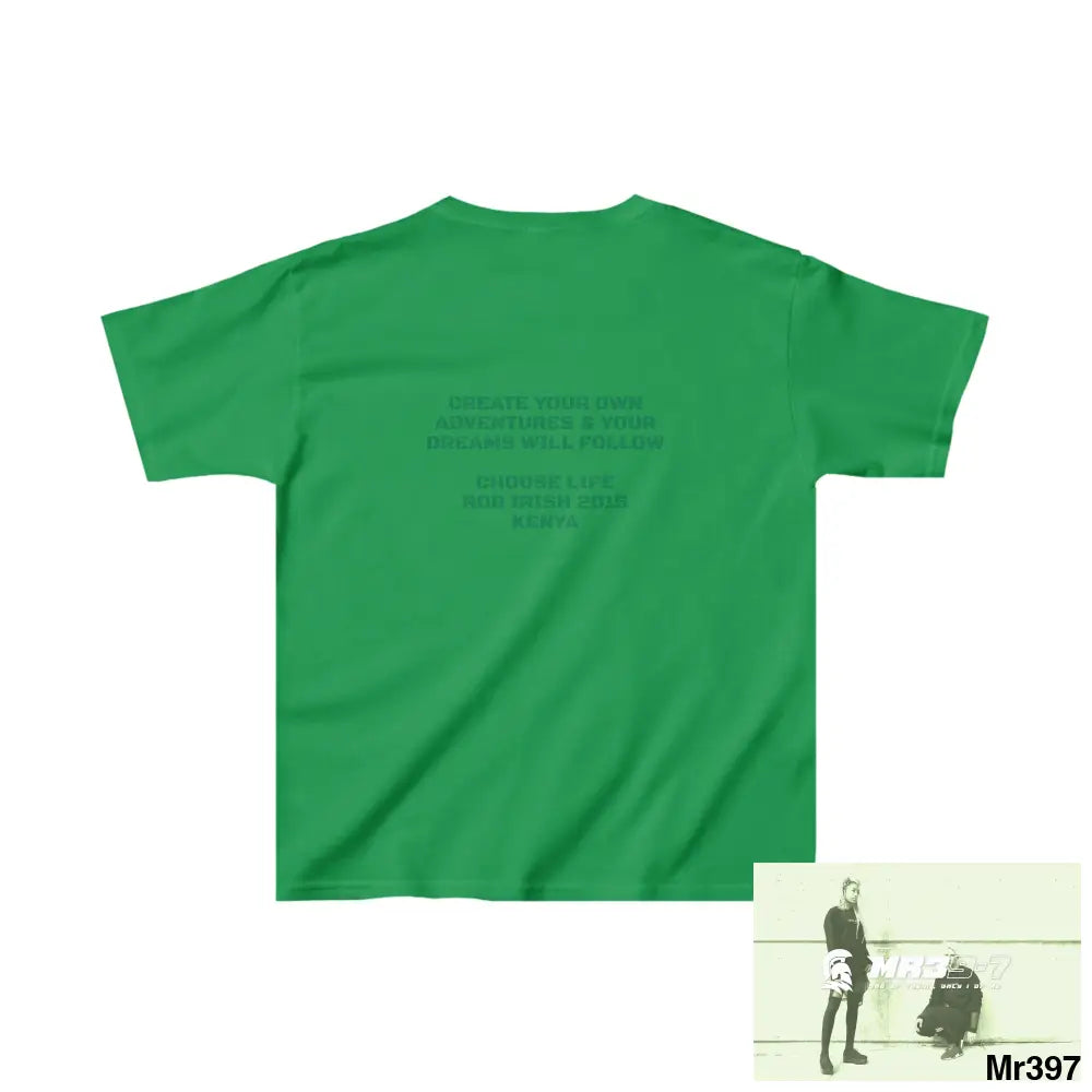 Rob Irish 2015 Kenya Luck of the Irish Choose Life - Kids Heavy Cotton™ Tee XS / Irish Green Kids clothes