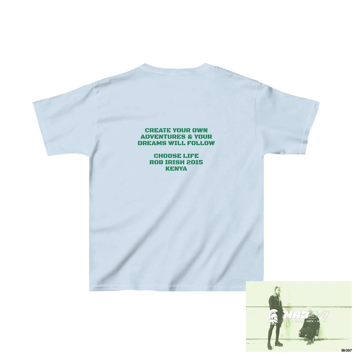 Rob Irish 2015 Kenya Luck of the Irish Choose Life - Kids Heavy Cotton™ Tee XS / Light Blue Kids clothes