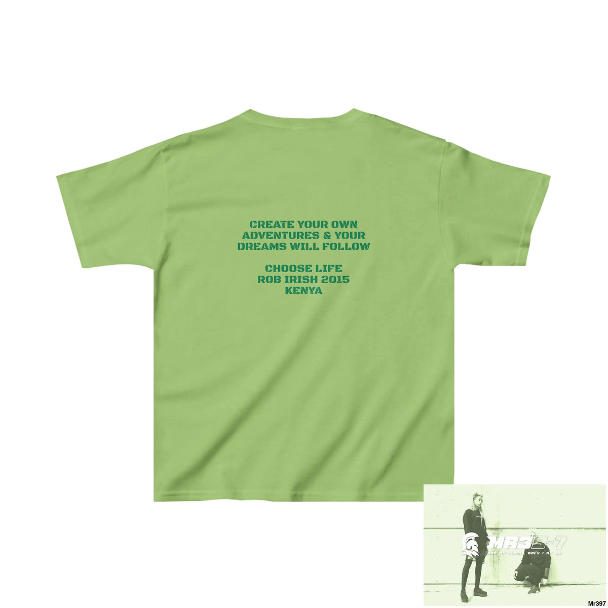Rob Irish 2015 Kenya Luck of the Irish Choose Life - Kids Heavy Cotton™ Tee XS / Lime Kids clothes