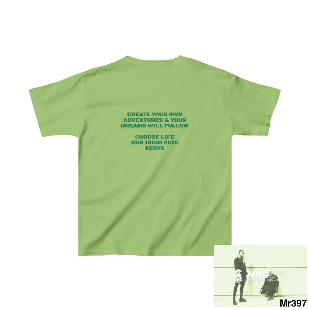 Rob Irish 2015 Kenya Luck of the Irish Choose Life - Kids Heavy Cotton™ Tee XS / Lime Kids clothes