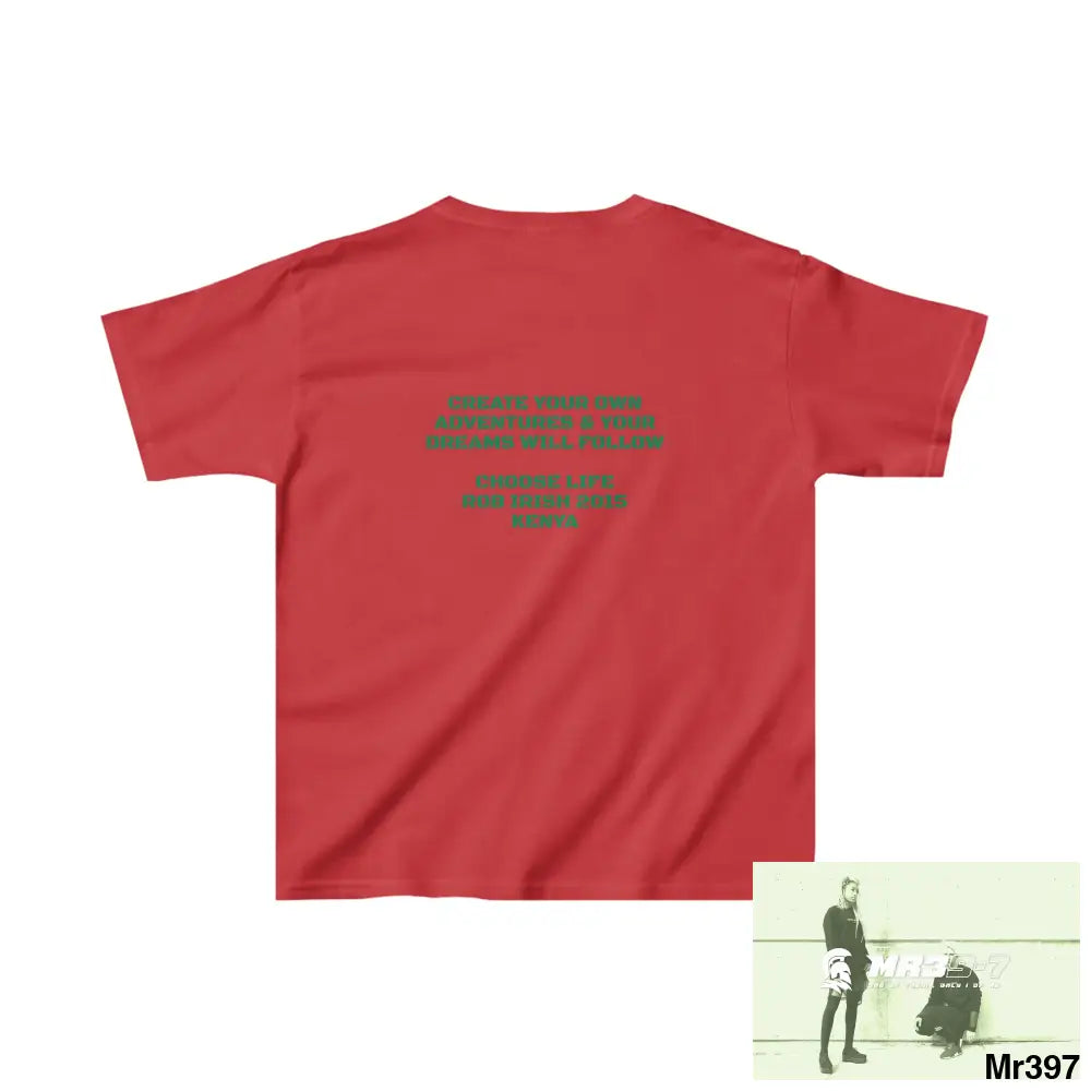 Rob Irish 2015 Kenya Luck of the Irish Choose Life - Kids Heavy Cotton™ Tee XS / Red Kids clothes