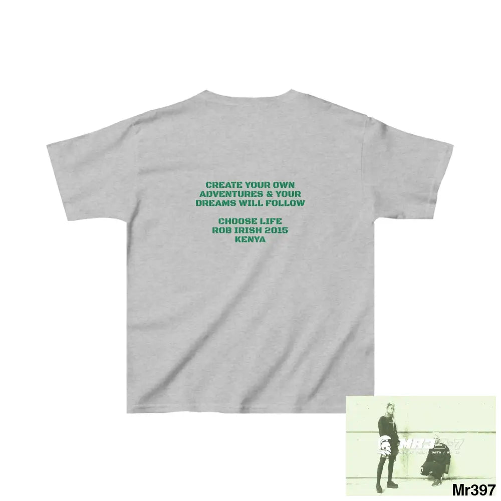 Rob Irish 2015 Kenya Luck of the Irish Choose Life - Kids Heavy Cotton™ Tee XS / Sport Grey Kids clothes
