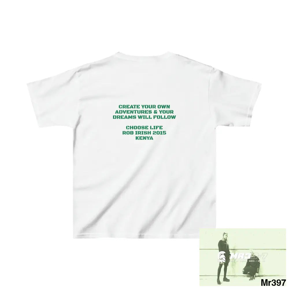 Rob Irish 2015 Kenya Luck of the Irish Choose Life - Kids Heavy Cotton™ Tee XS / White Kids clothes