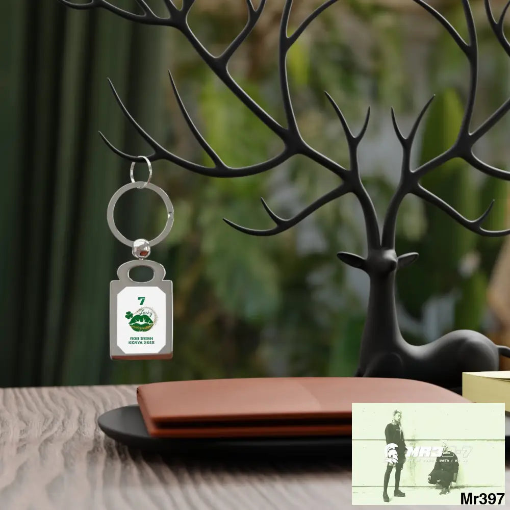 Rob Irish Kenya 2015 7 Ltd Edition Rectangle Photo Keyring One size / Glossy / Silver Accessories