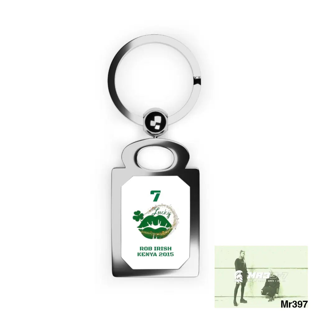 Rob Irish Kenya 2015 7 Ltd Edition Rectangle Photo Keyring One size / Glossy / Silver Accessories