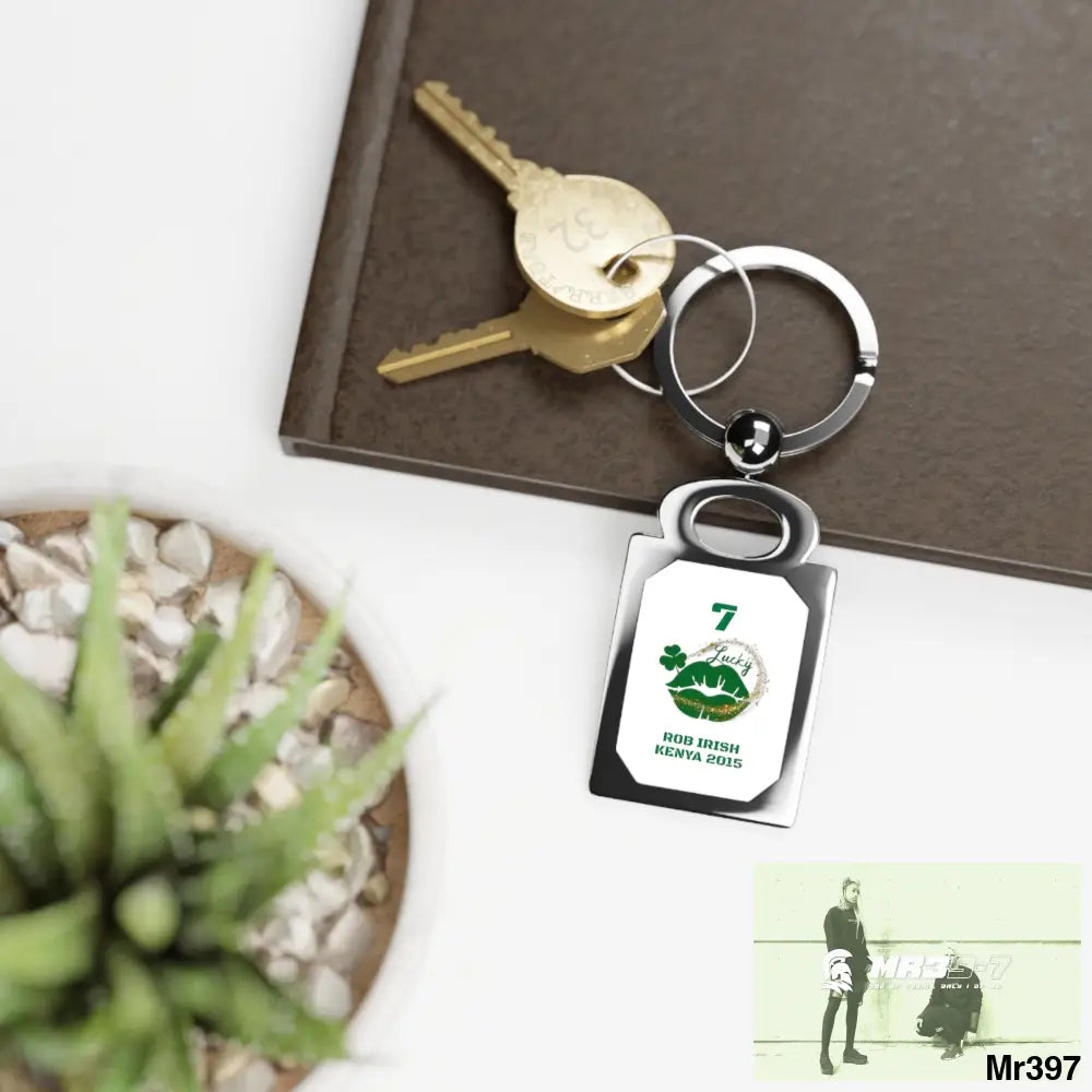 Rob Irish Kenya 2015 7 Ltd Edition Rectangle Photo Keyring One size / Glossy / Silver Accessories