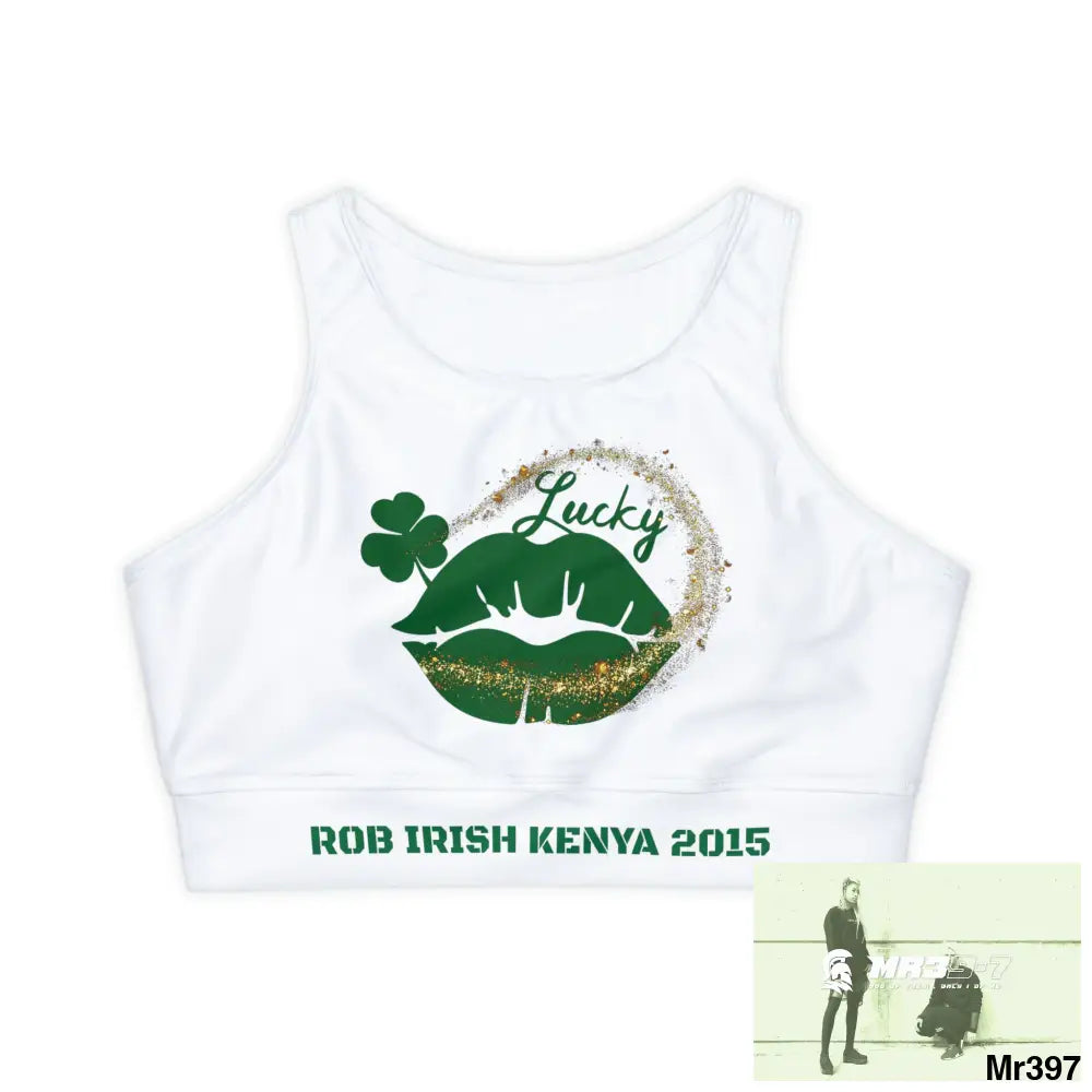 Rob Irish Kenya 2015 mash up match set Fully Lined Padded Sports Bra (AOP) XS All Over Prints