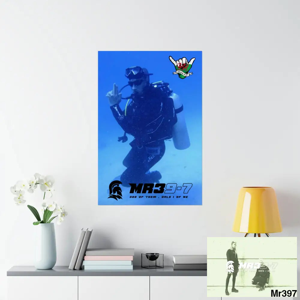 Scuba Me39-7 Dahab Egypt Snowdon Matte Vertical Posters Poster