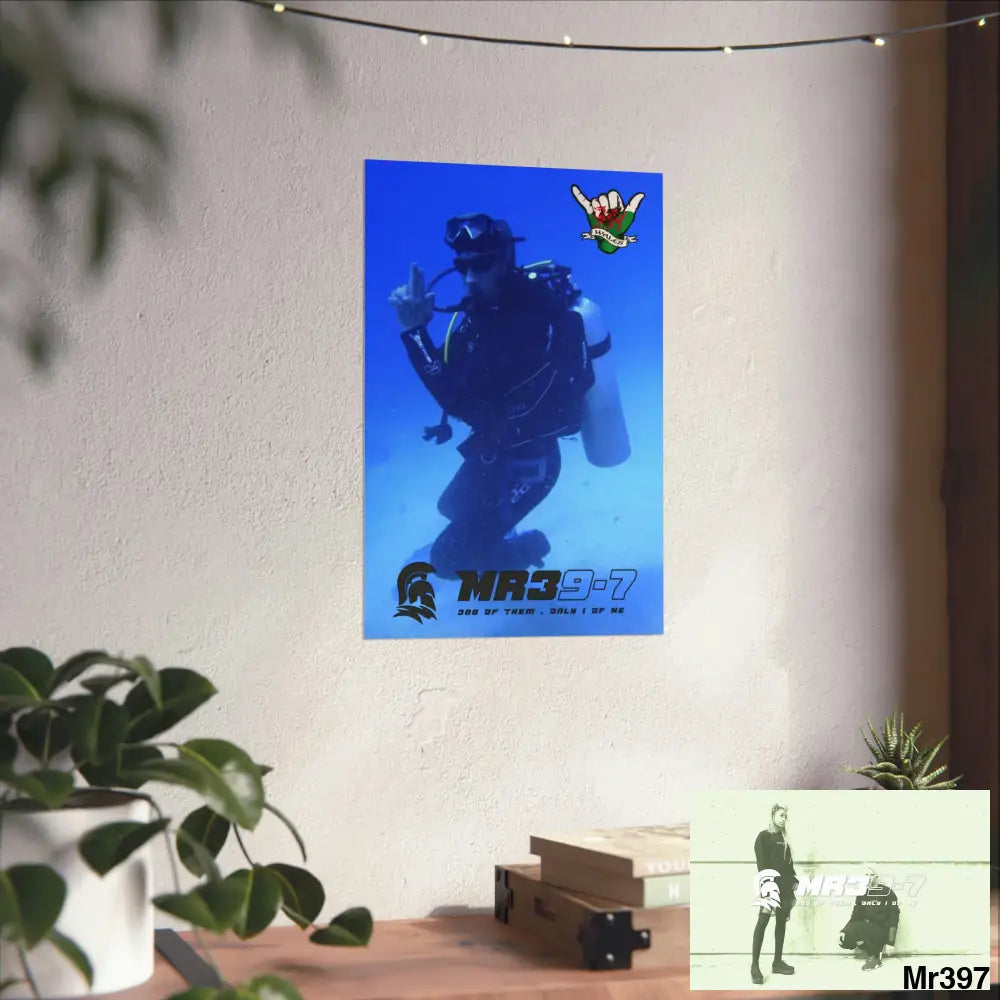 Scuba Me39-7 Dahab Egypt Snowdon Matte Vertical Posters Poster