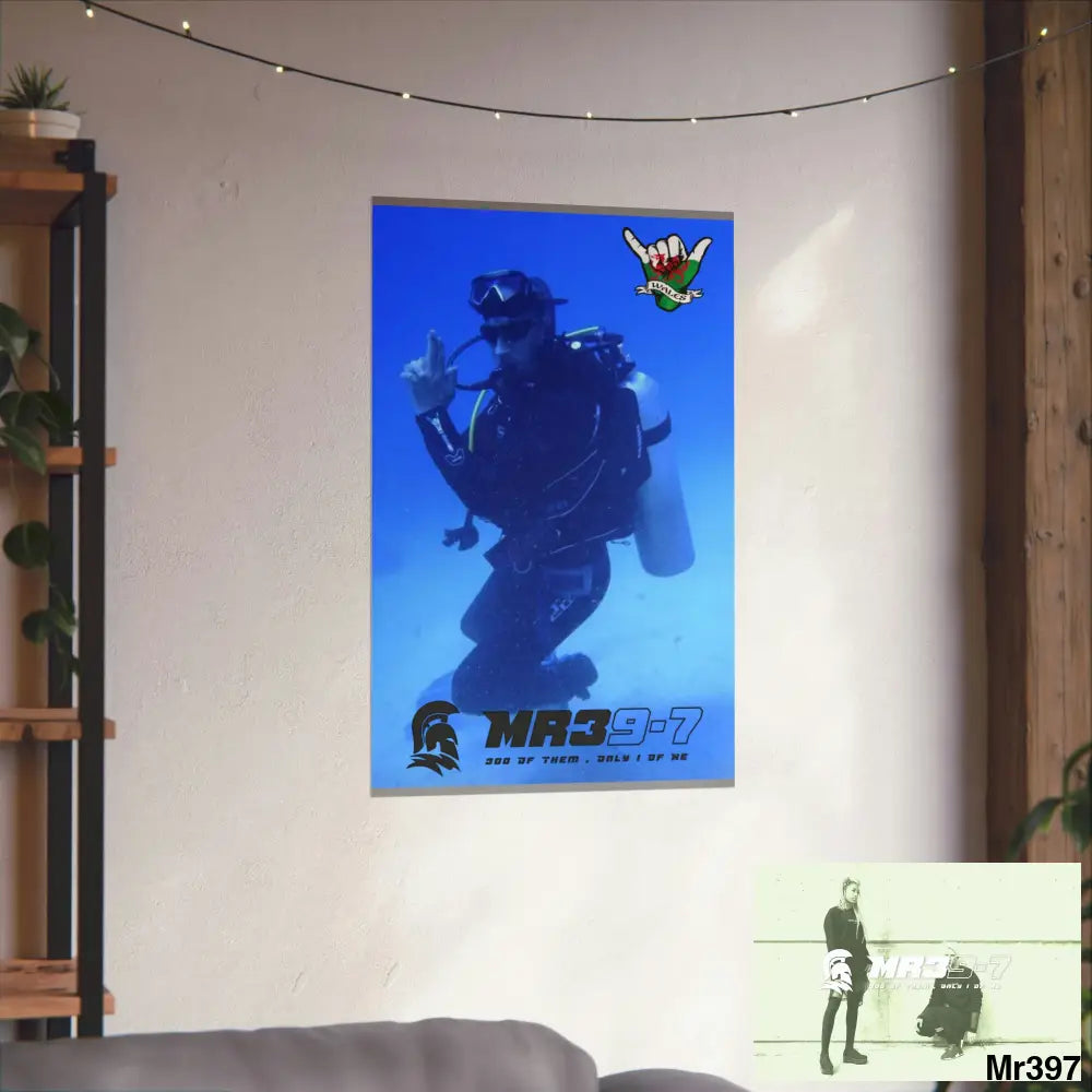 Scuba Me39-7 Dahab Egypt Snowdon Matte Vertical Posters Poster