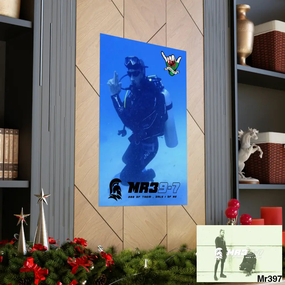 Scuba Me39-7 Dahab Egypt Snowdon Matte Vertical Posters Poster