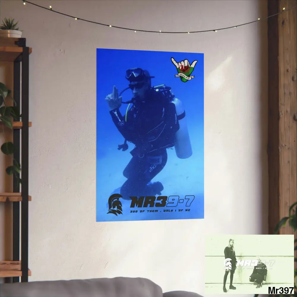 Scuba Me39-7 Dahab Egypt Snowdon Matte Vertical Posters Poster