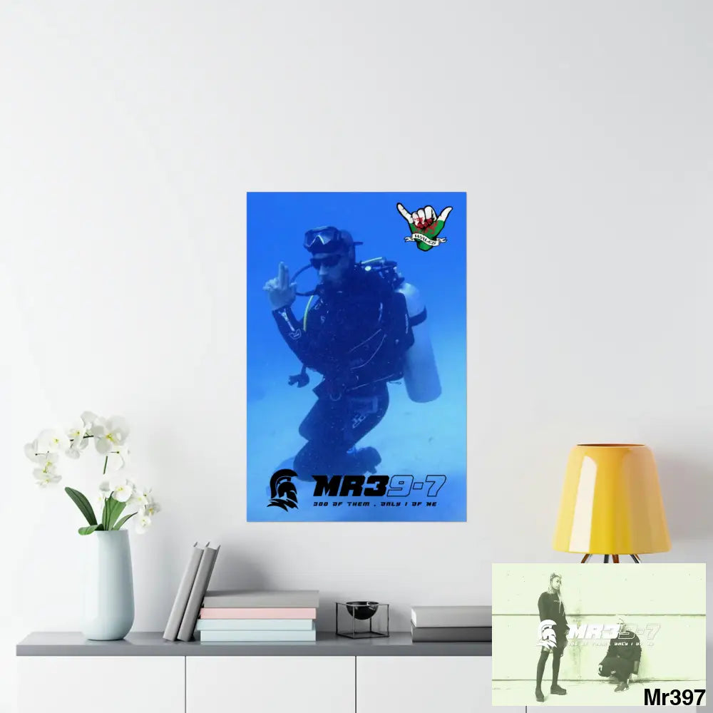 Scuba Me39-7 Dahab Egypt Snowdon Matte Vertical Posters Poster
