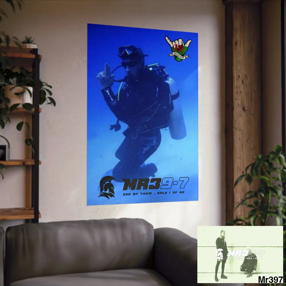 Scuba Me39-7 Dahab Egypt Snowdon Matte Vertical Posters Poster