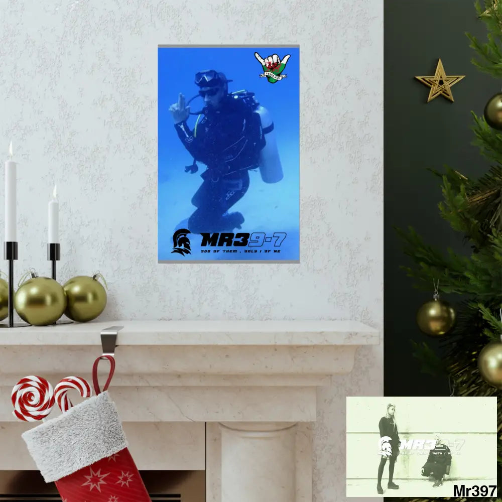 Scuba Me39-7 Dahab Egypt Snowdon Matte Vertical Posters Poster