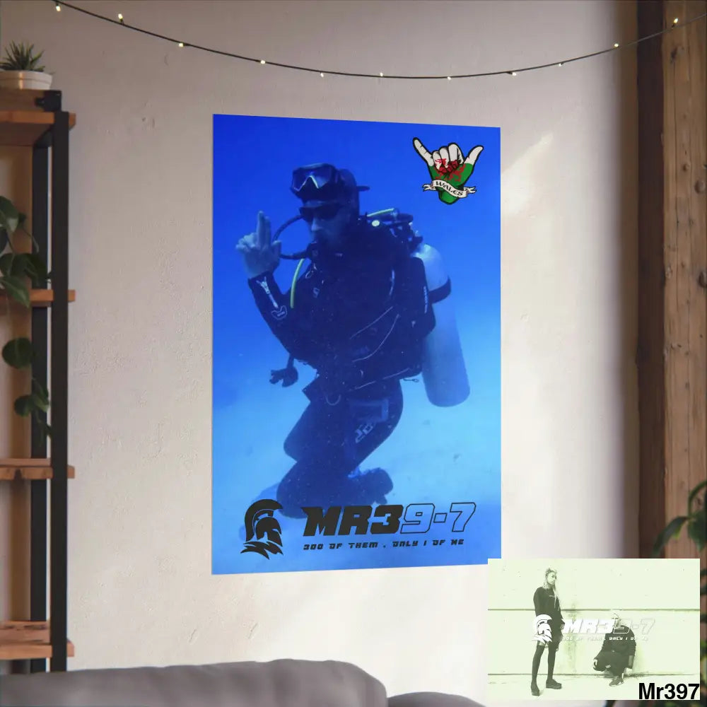 Scuba Me39-7 Dahab Egypt Snowdon Matte Vertical Posters Poster