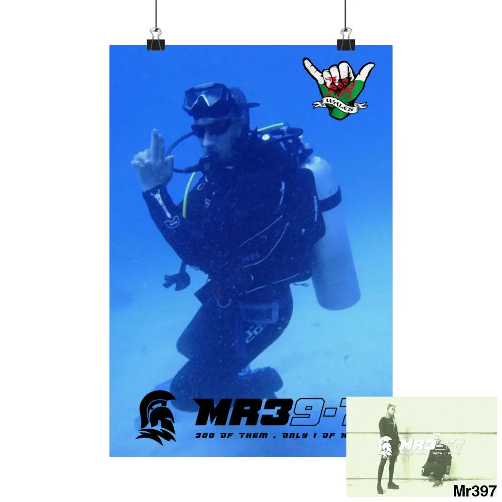 Scuba Mr39-7 Dahab Egypt Snowdon Matte Vertical Posters 11’’ x 16’’ / Matte Poster