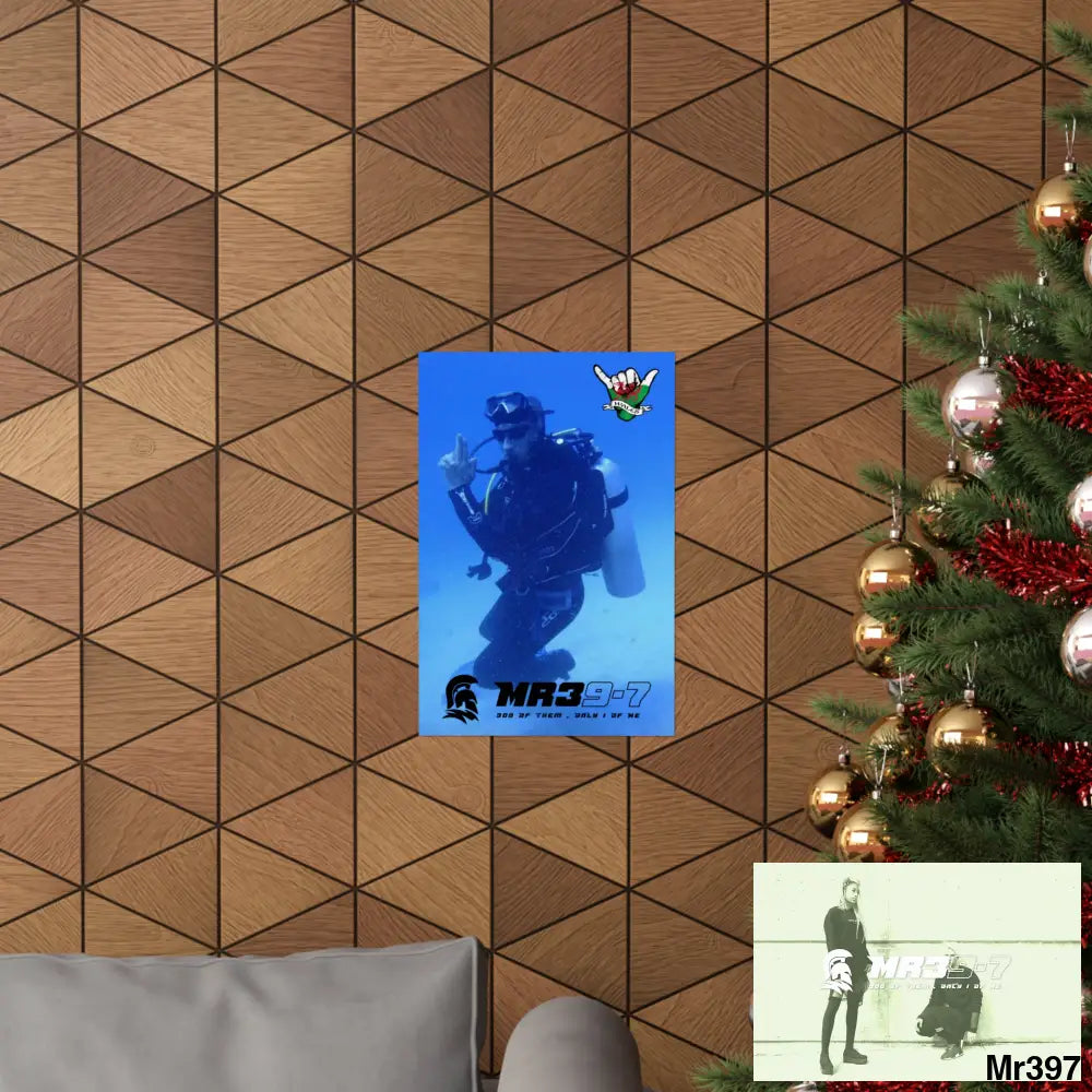 Scuba Mr39-7 Dahab Egypt Snowdon Matte Vertical Posters Poster