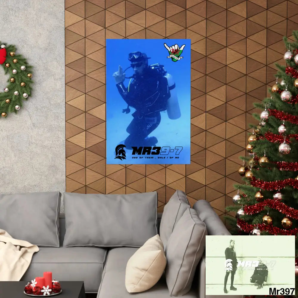 Scuba Mr39-7 Dahab Egypt Snowdon Matte Vertical Posters Poster