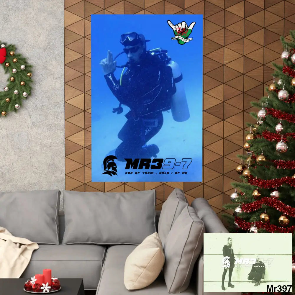 Scuba Mr39-7 Dahab Egypt Snowdon Matte Vertical Posters Poster