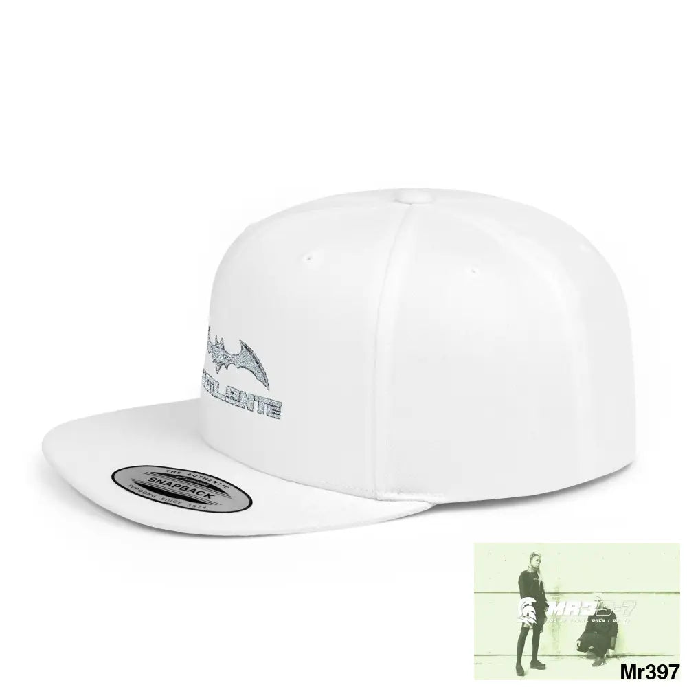 Snapback Hat — A1 Vigilante Retro Logo Flat-Bill Cap Hats