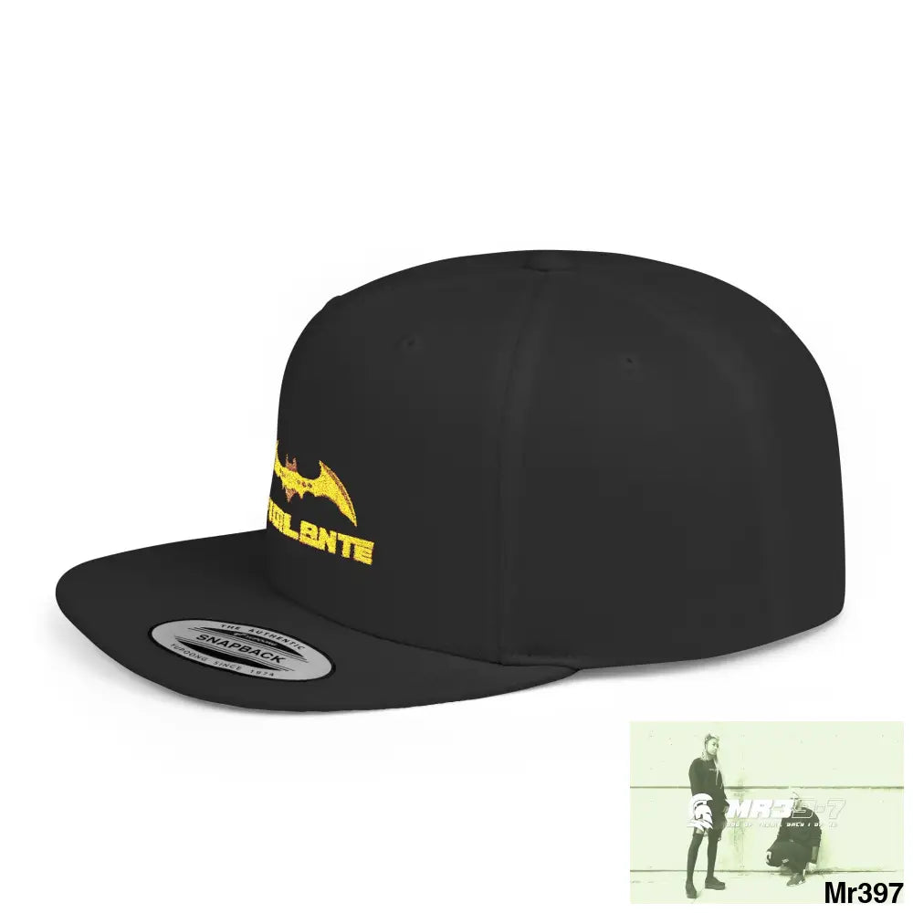 Snapback Hat — A1 Vigilante Retro Logo Flat-Bill Cap Hats