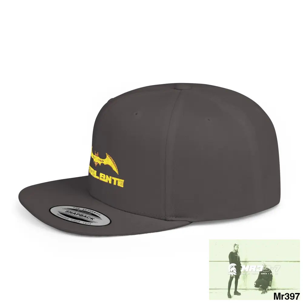 Snapback Hat — A1 Vigilante Retro Logo Flat-Bill Cap Hats