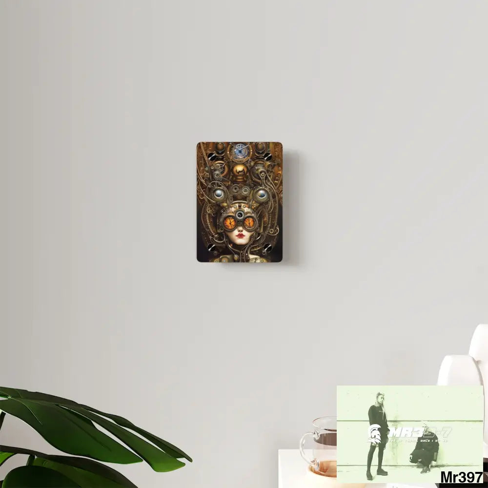 Steampunk Animal Clock Wall Art Panels Home Decor