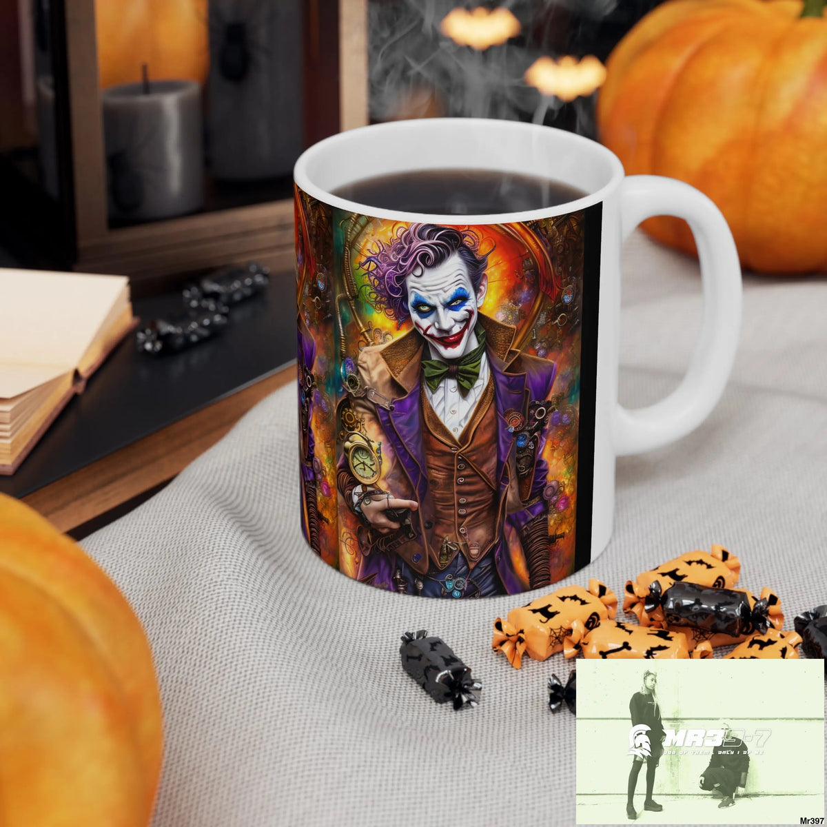STEAMPUNK JOKER HEARTS TRIBAL FRACTAL Ceramic Mug 11oz 11oz Mug
