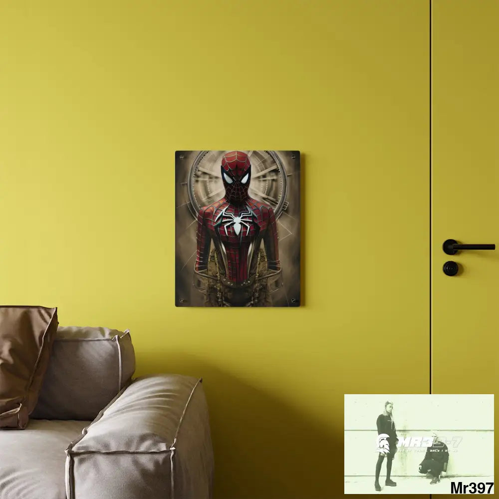 Steampunk SpiderMan Graphic Acrylic Wall Art Panels Home Decor