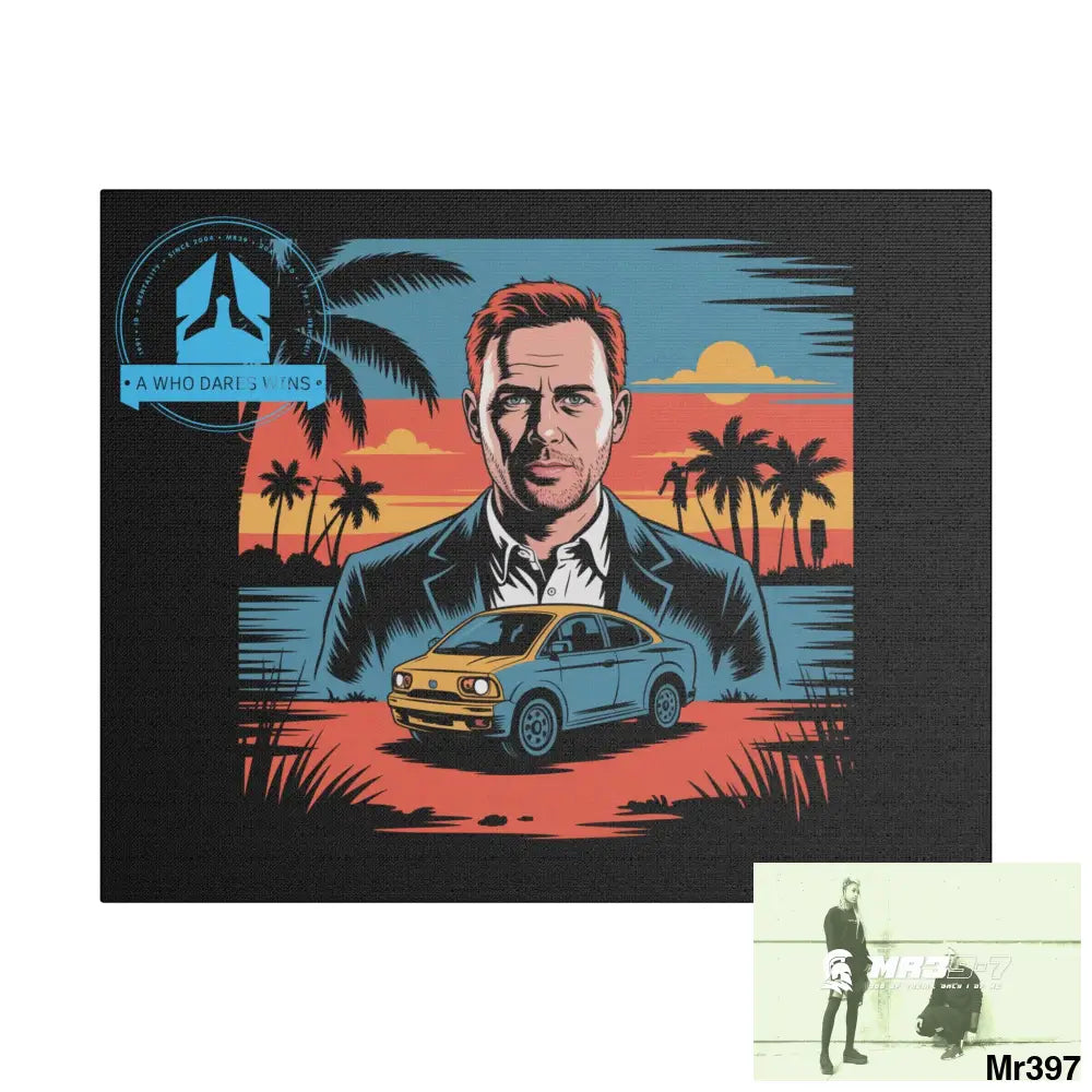 Stylish Stretched Canvas Art Print A1 WDW Banksy stye Kenya 2015 trip no 4 Retro Home Decor Tropical Vibes Wall Art