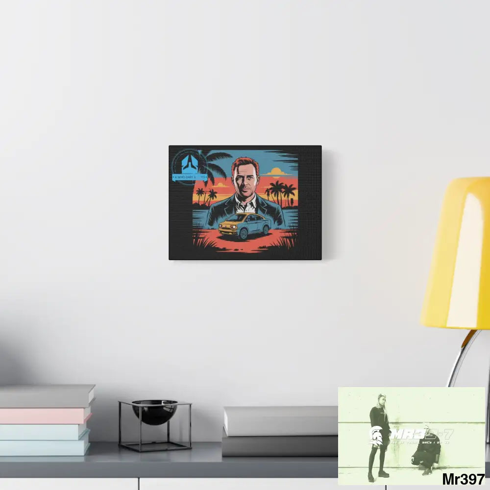 Stylish Stretched Canvas Art Print A1 WDW Banksy stye Kenya 2015 trip no 4 Retro Home Decor Tropical Vibes Wall Art