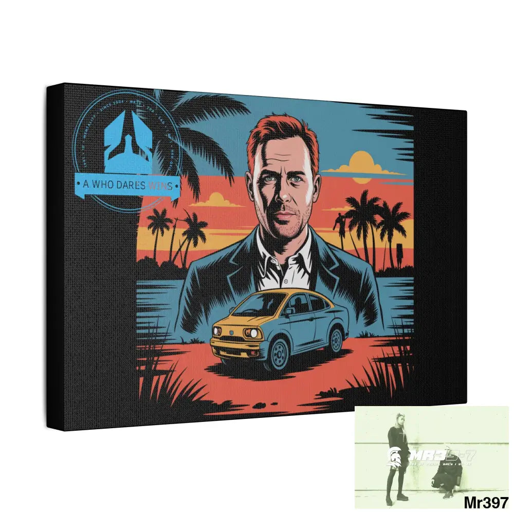 Stylish Stretched Canvas Art Print A1 WDW Banksy stye Kenya 2015 trip no 4 Retro Home Decor Tropical Vibes Wall Art