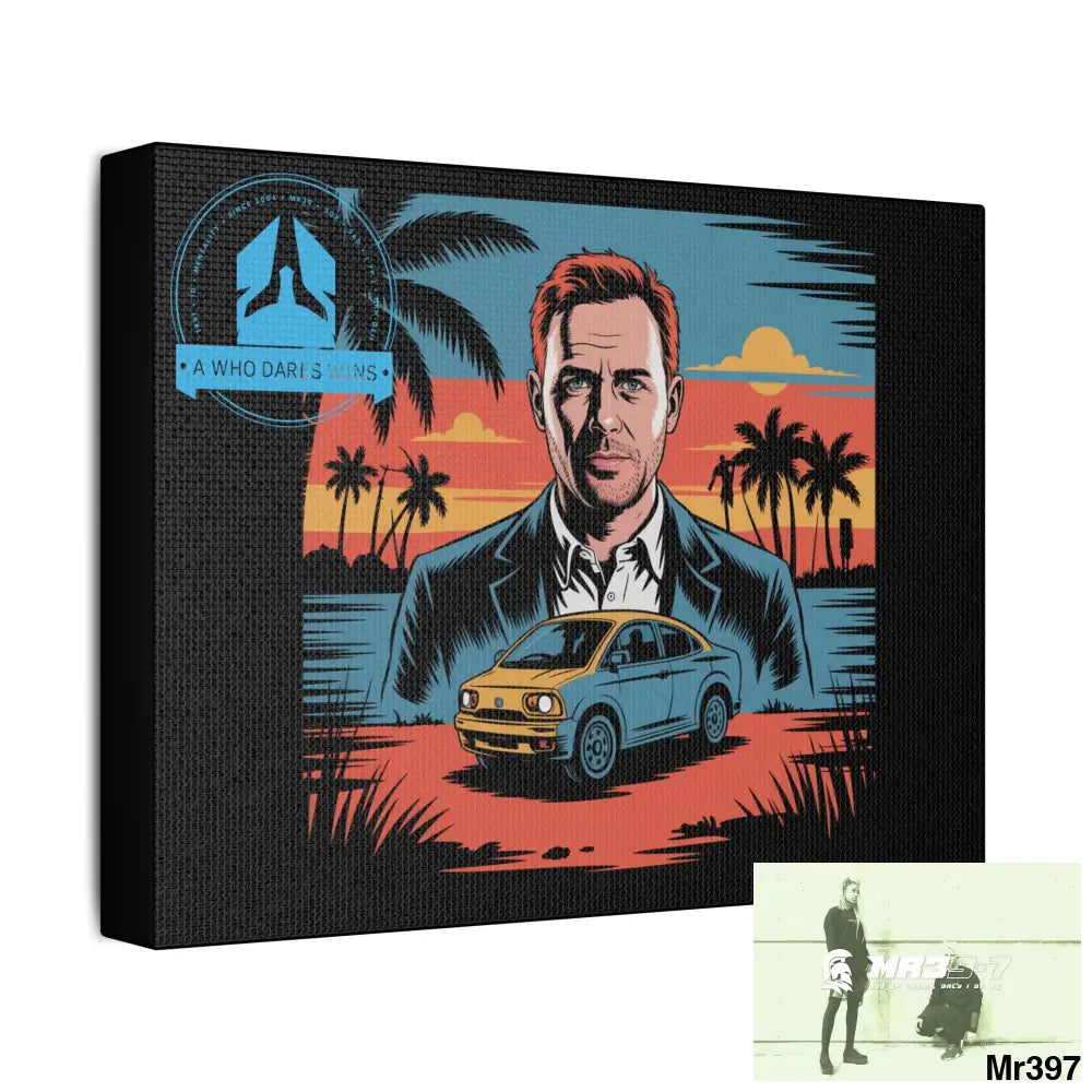 Stylish Stretched Canvas Art Print A1 WDW Banksy stye Kenya 2015 trip no 4 Retro Home Decor Tropical Vibes Wall Art