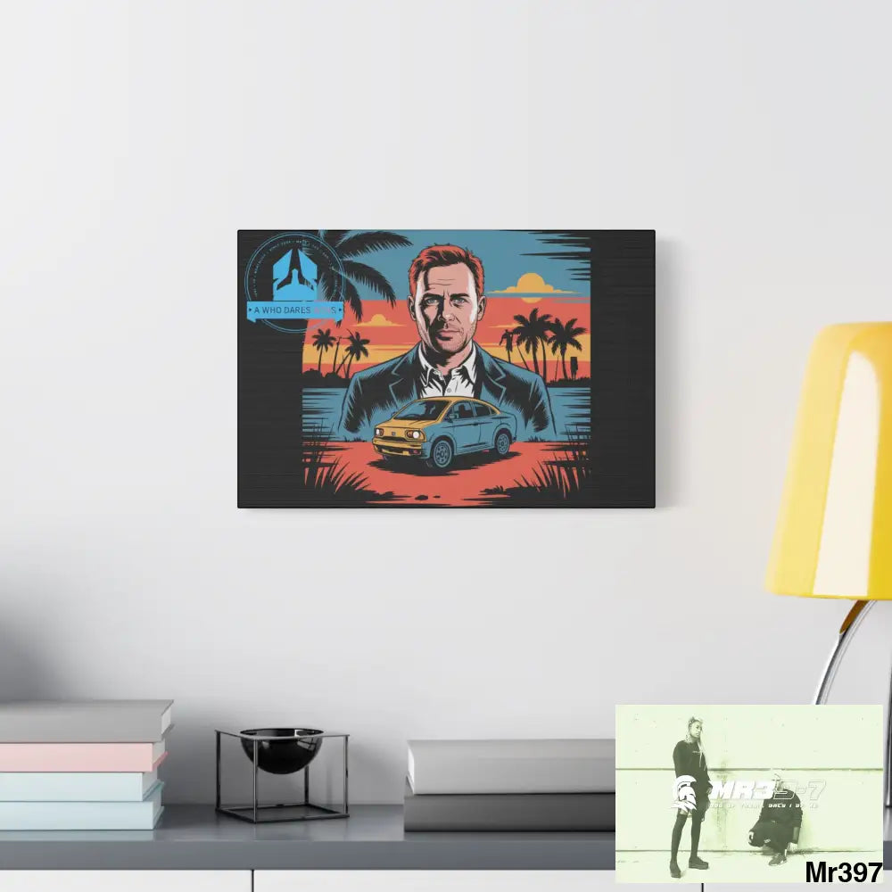 Stylish Stretched Canvas Art Print A1 WDW Banksy stye Kenya 2015 trip no 4 Retro Home Decor Tropical Vibes Wall Art