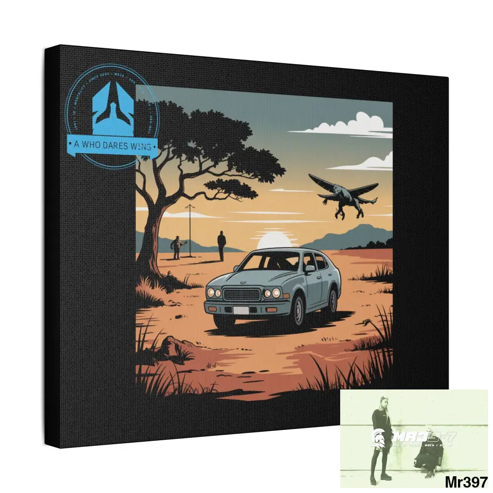 Stylish Stretched Canvas Art Print A1 WDW Banksy stye Kenya 2015 trip no 5 Retro Home Decor Tropical Vibes Wall Art