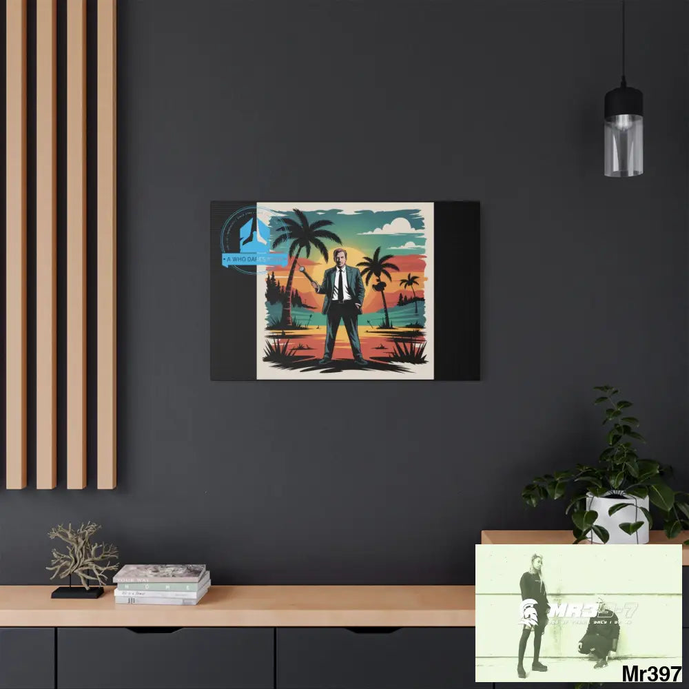 Stylish Stretched Canvas Art Print A1 WDW Banksy stye Kenya 2015 trip no 7 Retro Home Decor Tropical Vibes Wall Art