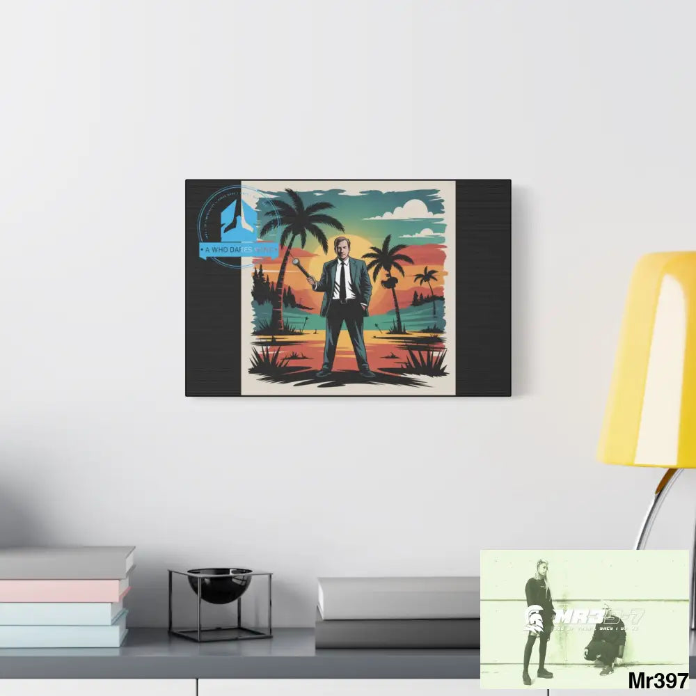 Stylish Stretched Canvas Art Print A1 WDW Banksy stye Kenya 2015 trip no 7 Retro Home Decor Tropical Vibes Wall Art