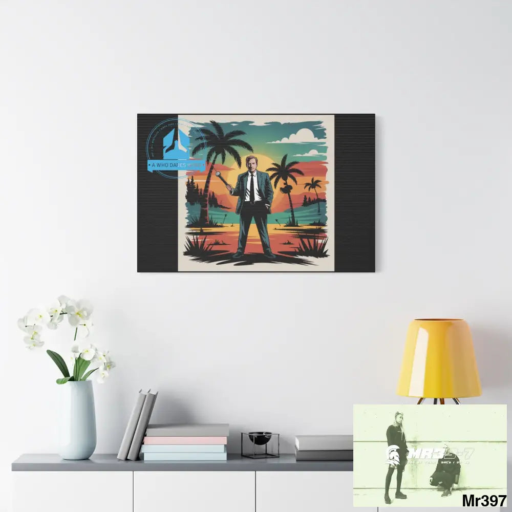 Stylish Stretched Canvas Art Print A1 WDW Banksy stye Kenya 2015 trip no 7 Retro Home Decor Tropical Vibes Wall Art