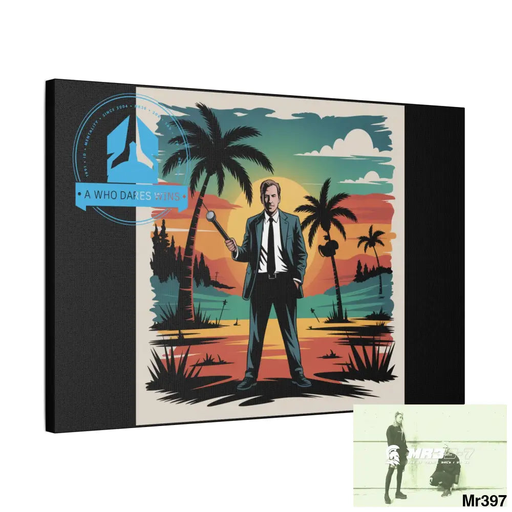 Stylish Stretched Canvas Art Print A1 WDW Banksy stye Kenya 2015 trip no 7 Retro Home Decor Tropical Vibes Wall Art